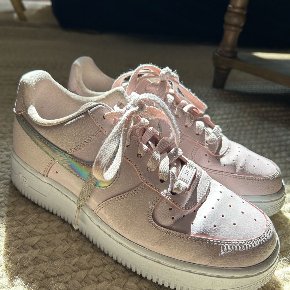Nike Air Force Ones in pink size 8